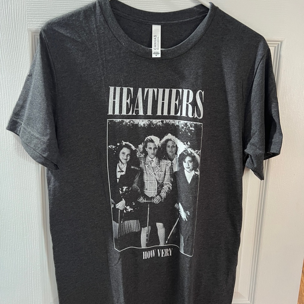 Bella Canvas Dark Gray Graphic Tee Heathers movie